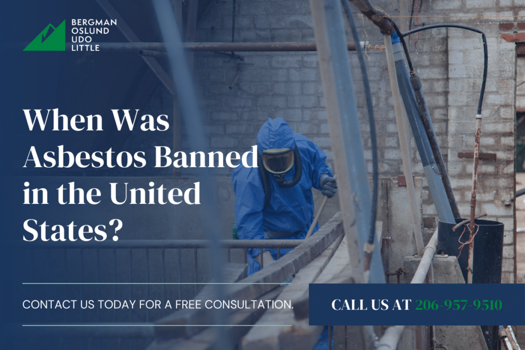 When was asbestos banned in the united states bergman oslund udo