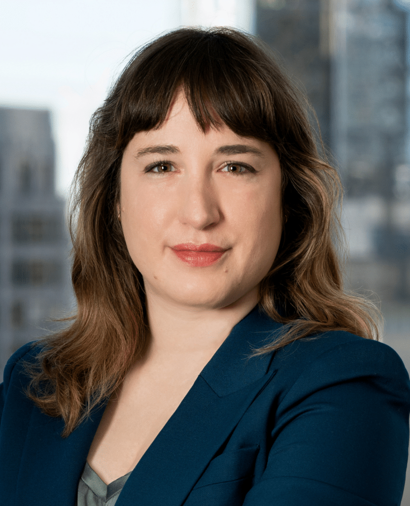 Professional headshot of Erica Bergmann, Senior Associate Asbestos Attorney at Bergman Oslund Udo Little