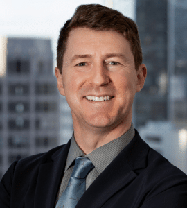 Professional headshot of Myles Crandall, Associate Attorney at Bergman Oslund Udo Little