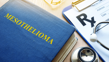 mesothelioma document on a doctors desk